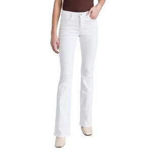 L'AGENCE Crisp White Wide Leg Jeans